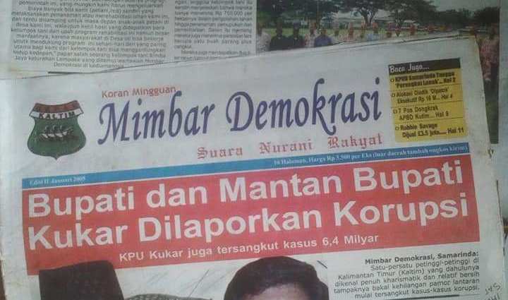 Gepak Kaltim Pernah Punya Koran Mingguan, Mimbar Demokrasi Namanya